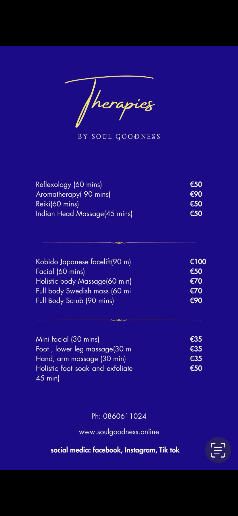 Treatments - Book Now