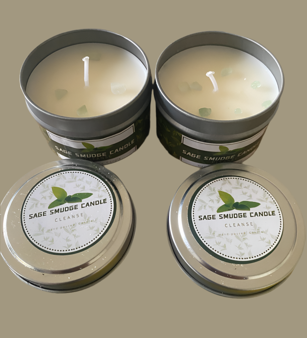 Sage smudge candle