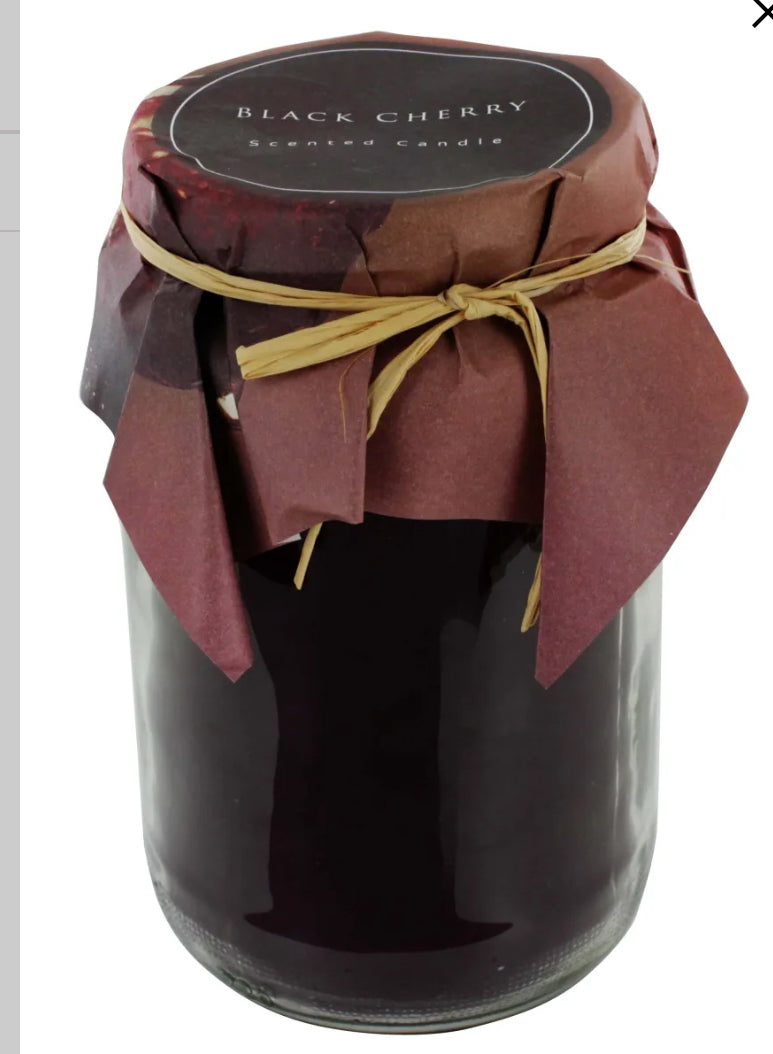 Scented 10oz Black Cherry Candle