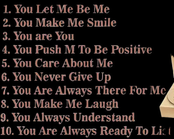 Wooden why you are my friend box