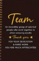 Team Spiral notebooks