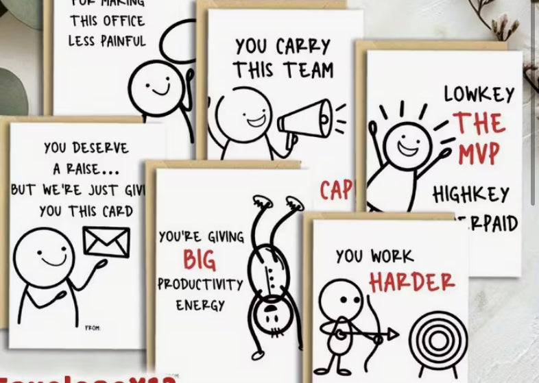 Employee thank you cards