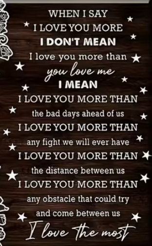 Couples wooden love plaque