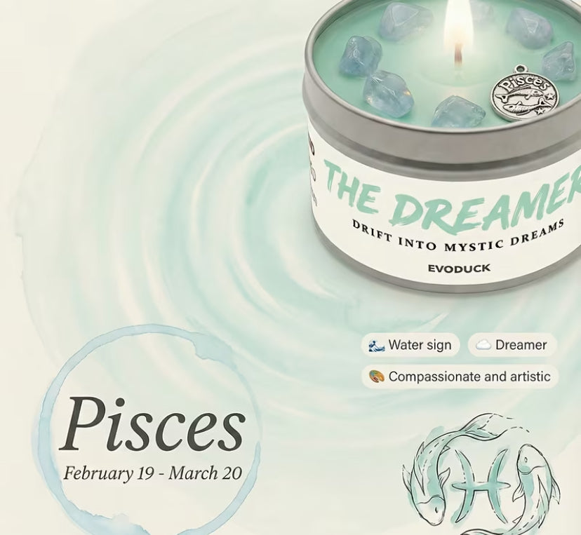 Zodiac gemstone scented Candles