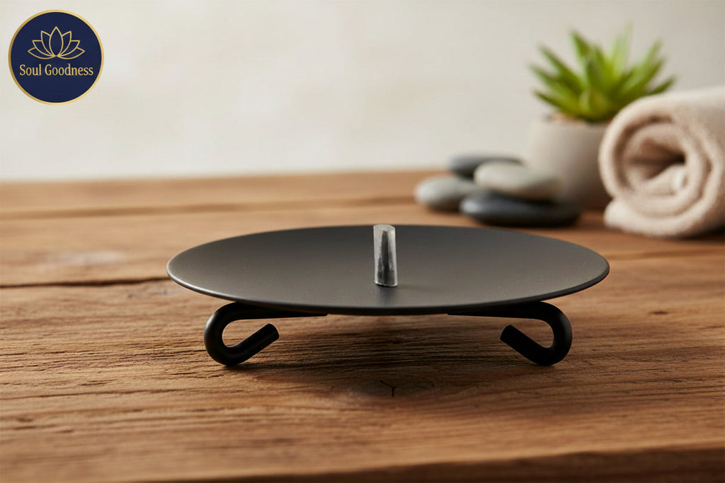 Metal Candle Plate Holder