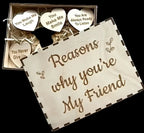 Wooden why you are my friend box