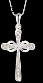 Sterling silver chain & cross