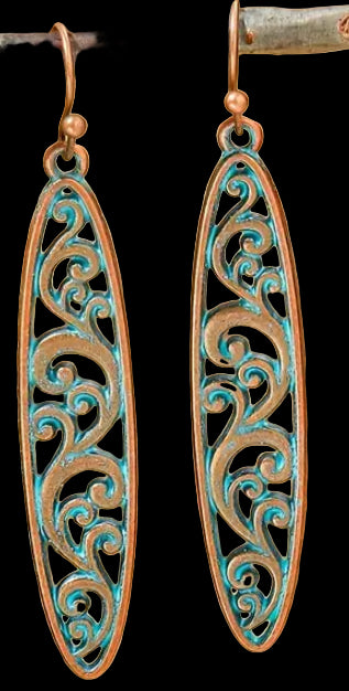 Bohemian style copper Earrings