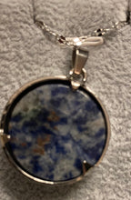 Star silver and stone pendant