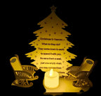 Christmas tree remembrance candle holder.