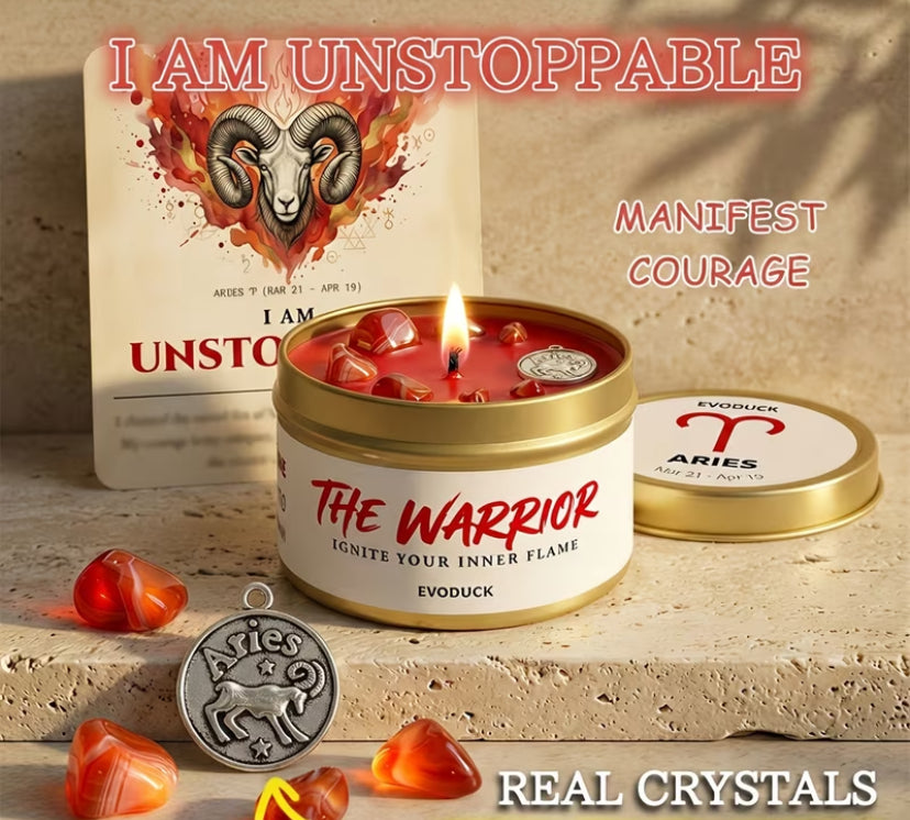 Zodiac gemstone scented Candles