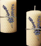 Beeswax 2 piece candles