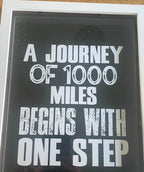 Wooden framed wall affirmations