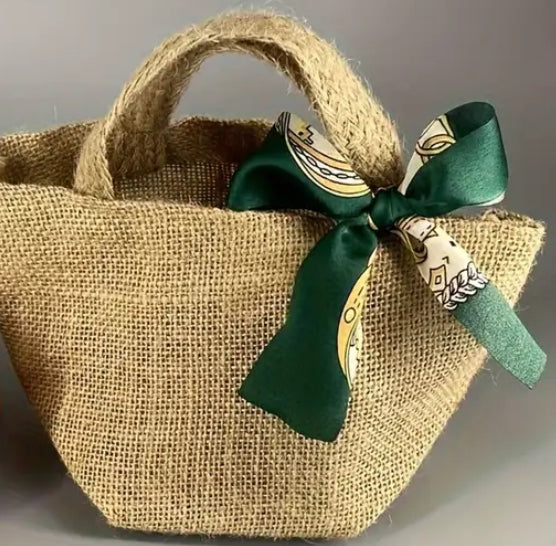 2piece Linen tote gift bag