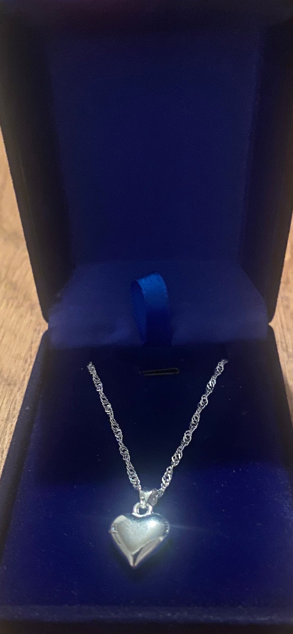 Silver heart pendant