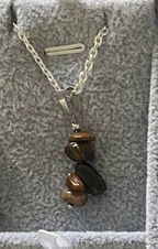 Gemstone cluster necklace