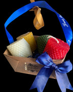 Beeswax candle gift basket