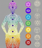 Wooden chakra hanging wall Art