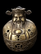 God of wealth incense burner
