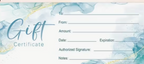 Gift Voucher Physical