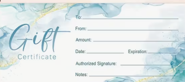 Gift Voucher Physical