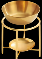 Golden stand and bowl burner