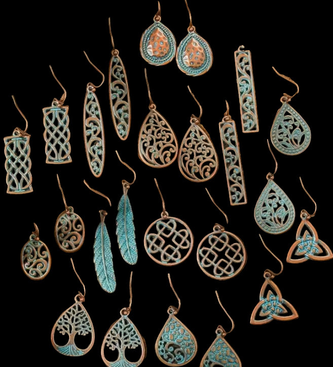 Bohemian style copper Earrings
