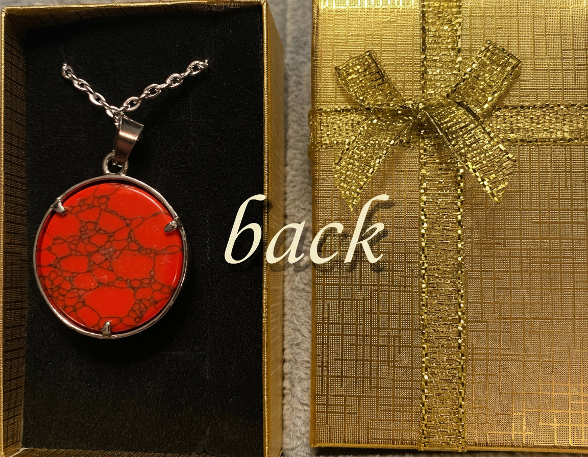 Tree of Life silver and stone pendant