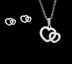Hypoallergenic pendant and earring set