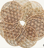 Mandela wood coasters