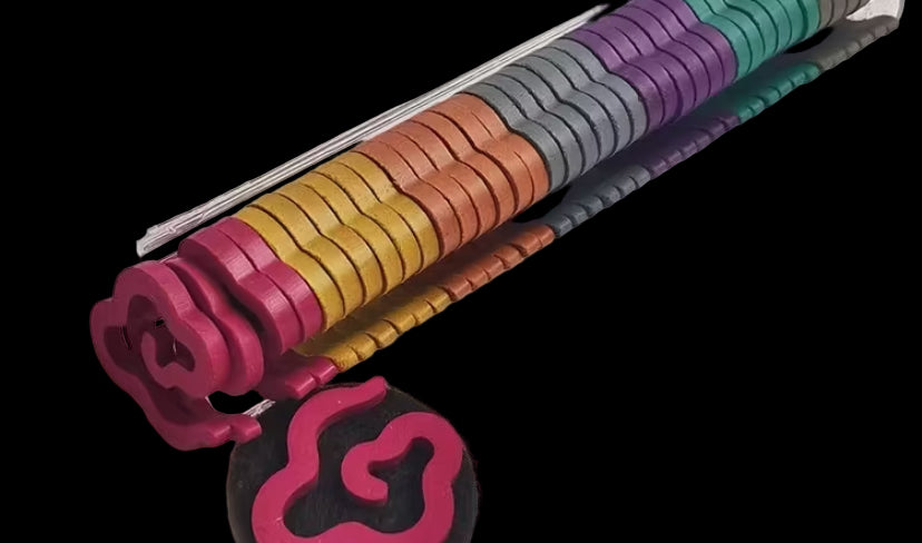 Seven chakra incense coils