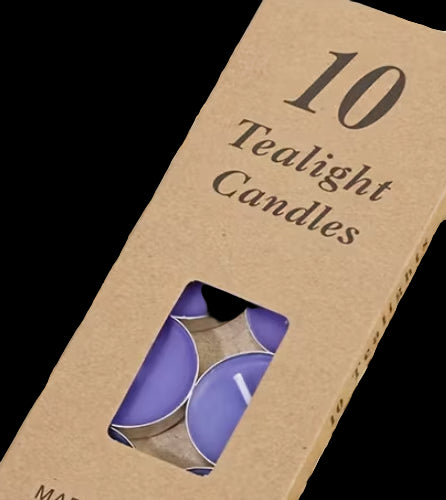 Box 10 coloured Tealights