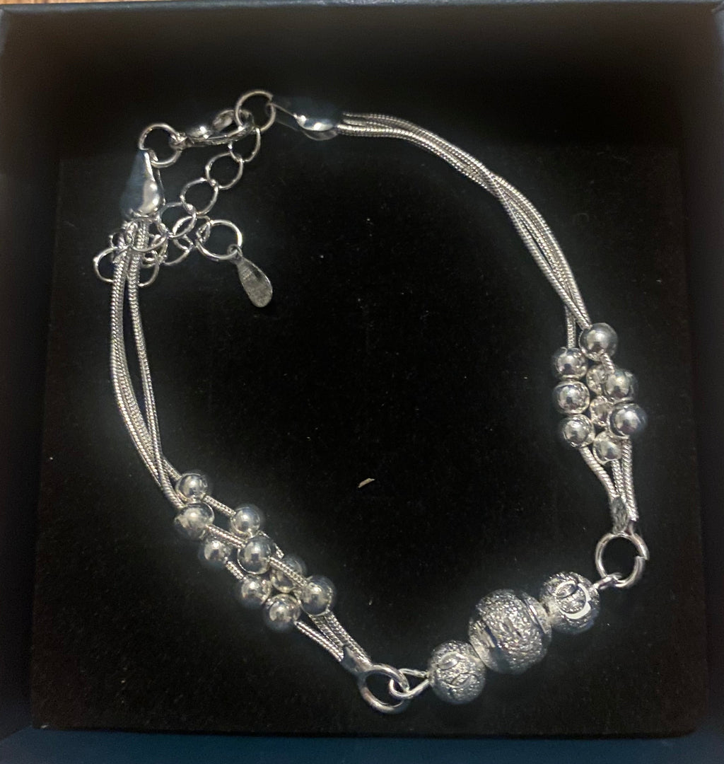 Sterling silver sphere bracelet