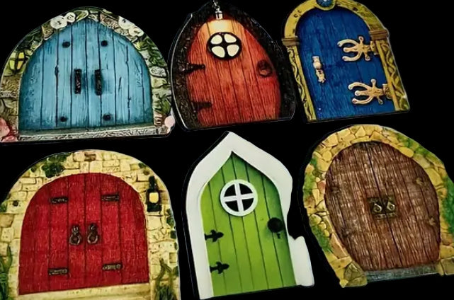 Wooden fairy doors