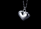 Silver heart pendant