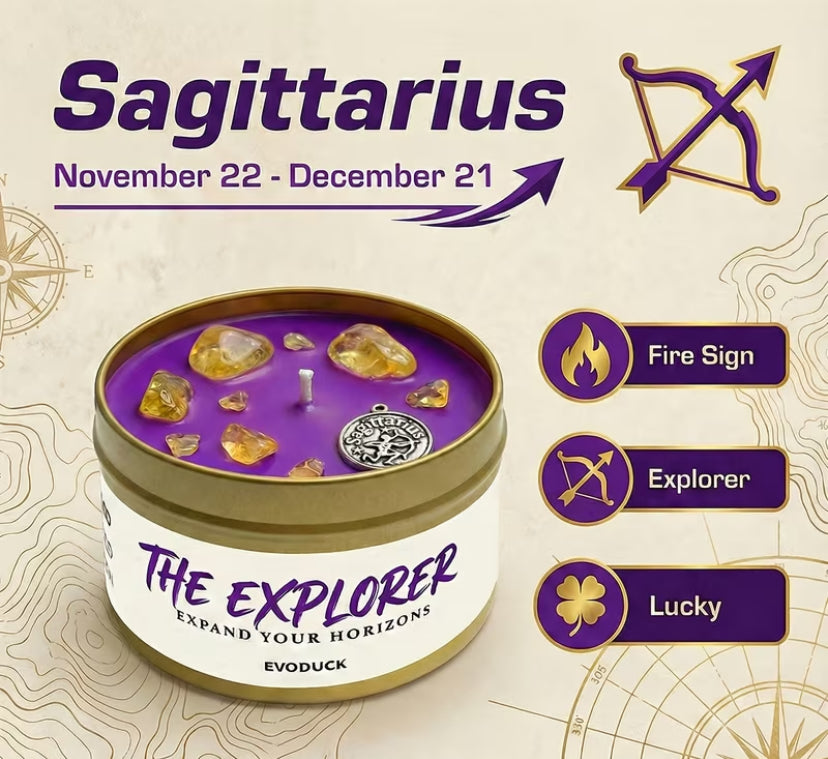 Zodiac gemstone scented Candles