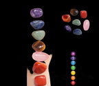 Seven piece Chakra stone set
