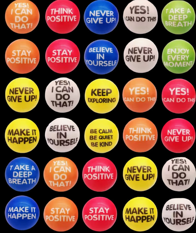 Affirmation stress balls