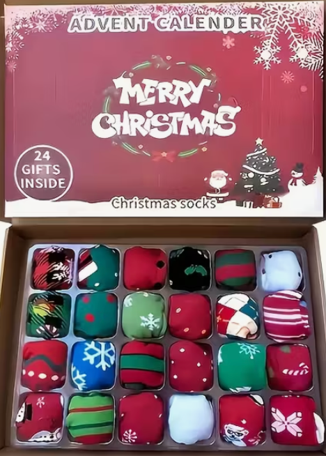 Christmas sock Advent calendar