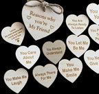 Wooden why you are my friend box