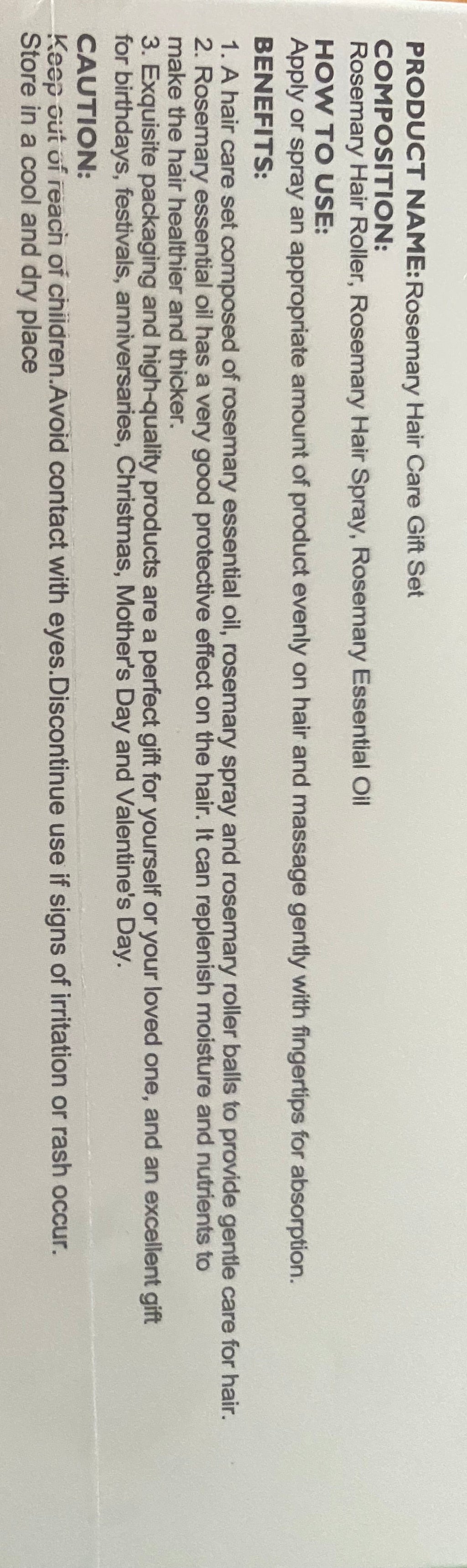 Rosemary hair Oil Gift set