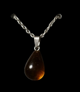 Teardrop crystal stone pendant