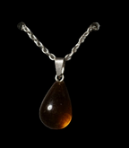 Teardrop crystal stone pendant
