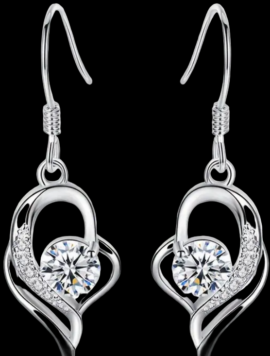 Sterling silver hypoallergenic drop Earrings