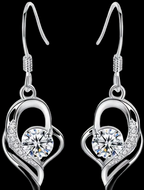 Sterling silver hypoallergenic drop Earrings