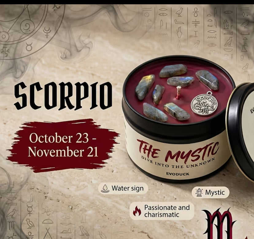 Zodiac gemstone scented Candles