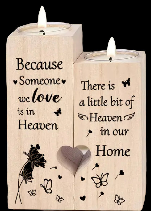 Remembrance 2 piece tea light candle holders