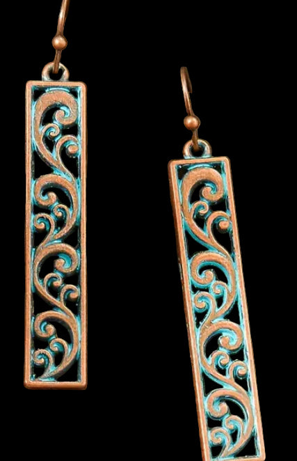 Bohemian style copper Earrings