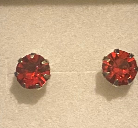 Rhinestone stud earrings