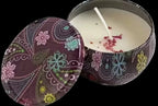 Dried flower scented candle